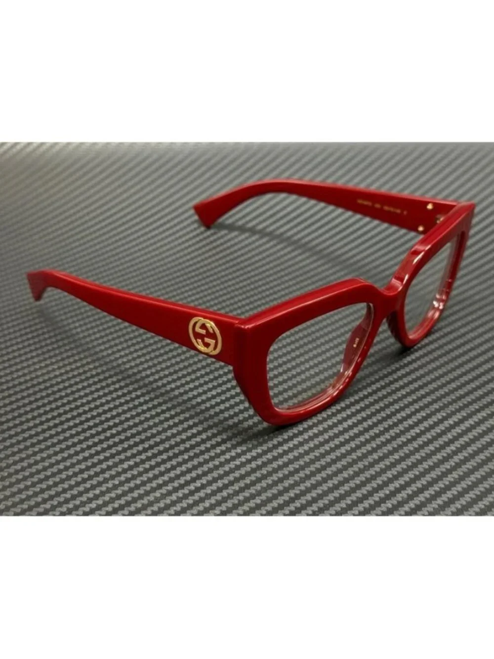 New Gucci Women Burgundy Eyeglasses 53-18-140